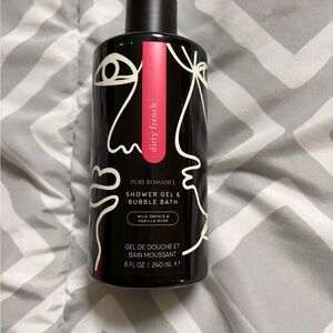 Pure Romance Dirty French Shower Gel & Bubble Bath - Black and Pink